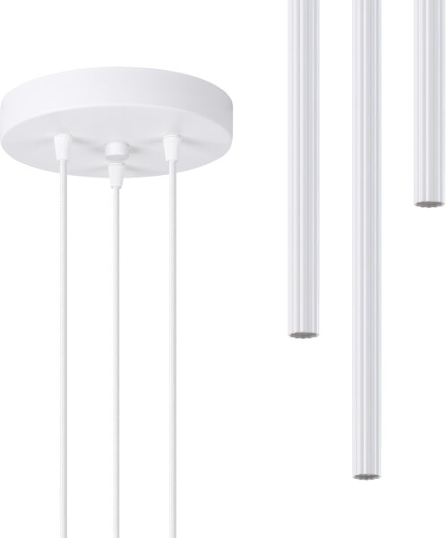 Sollux SL.1340 - Lampadario a sospensione con filo ARCHE 3xG9/8W/230V bianco