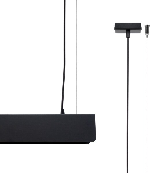 Sollux SL.1395 - Lampadario LED a sospensione con filo SPARK 1xG13/8,5W/230V nero