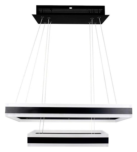 Lampadario a sospensione con filo LED dimmerabile LED/113W/230V 3000K nero