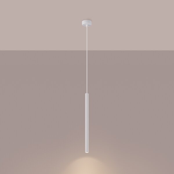 Sollux SL.1337 - Lampadario a sospensione con filo ARCHE 1xG9/8W/230V bianco