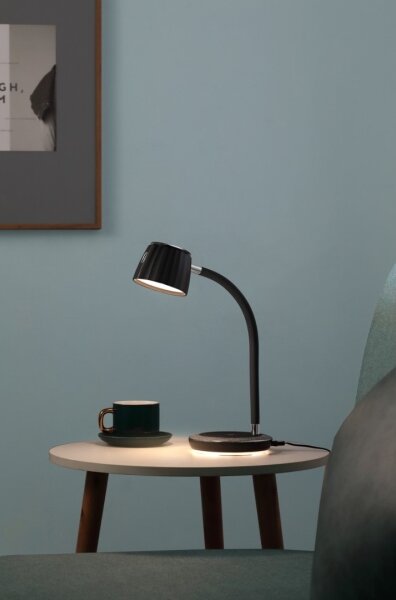 Immax NEO 08996L - Lampada da tavolo LED dimmerabile con un ricarica wireless PERLA LED/6W/230V