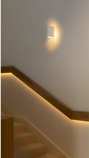 FARO 40522 - Applique SOLE 1xGU10/8W/230V bianco arrotondato