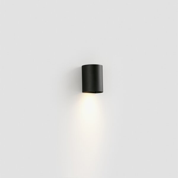 FARO 40523 - Applique SOLE 1xGU10/8W/230V nero arrotondato