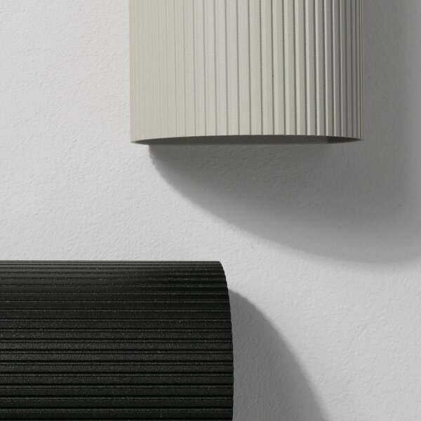 FARO 40528 - Applique SOLE 1xGU10/8W/230V grigio ondulato arrotondato