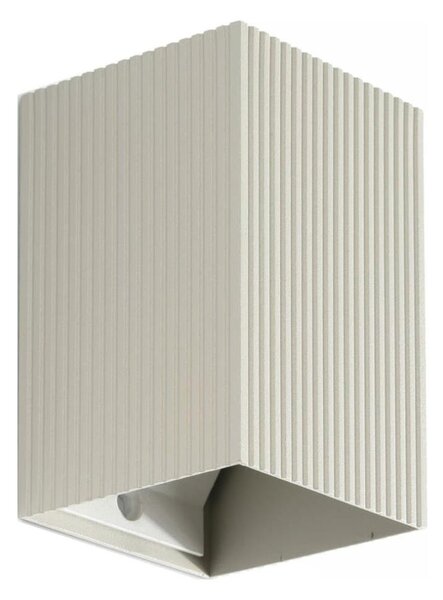 FARO 40536 - Applique SOLE 1xGU10/8W/230V grigio ondulato quadrato