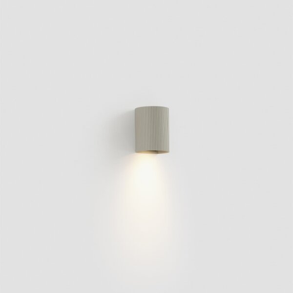 FARO 40528 - Applique SOLE 1xGU10/8W/230V grigio ondulato arrotondato