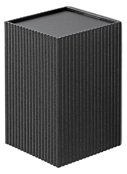 FARO 40535 - Applique SOLE 1xGU10/8W/230V nero ondulato quadrato