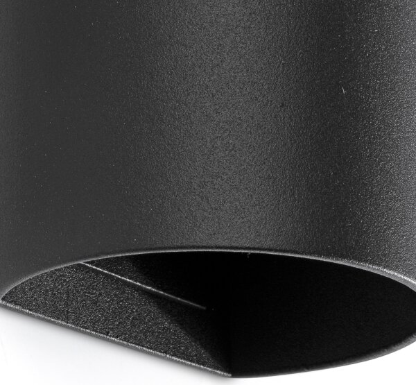 FARO 40539 - Applique SOLE 2xGU10/8W/230V nero arrotondato