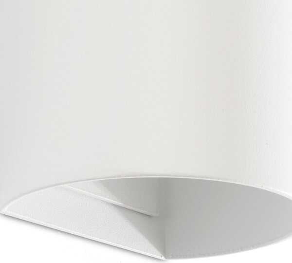 FARO 40538 - Applique SOLE 2xGU10/8W/230V bianco arrotondato
