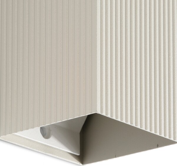 FARO 40536 - Applique SOLE 1xGU10/8W/230V grigio ondulato quadrato