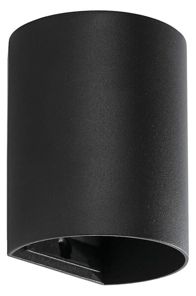 FARO 40523 - Applique SOLE 1xGU10/8W/230V nero arrotondato