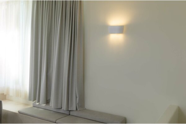 FARO 63430 - Applique KAPPU 2xE14/7W/230V 16,8x30 cm bianco