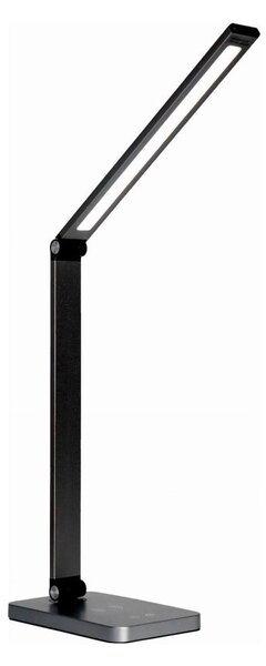 LED Lampada da tavolo con caricatore wireless LED/10W/230V nero