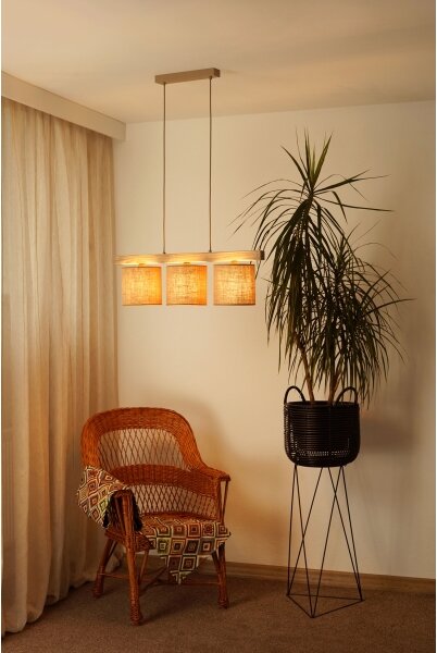 BRILAGI - Lampadario a sospensione con filo FOREST 3xE27/15W/230V pino/marrone
