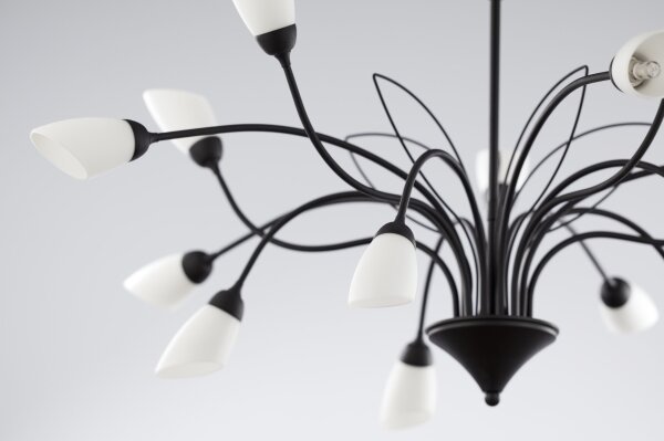 Jupiter 2057 - Lampadario a catena GLORIOSA 15xG9/14W/230V nero