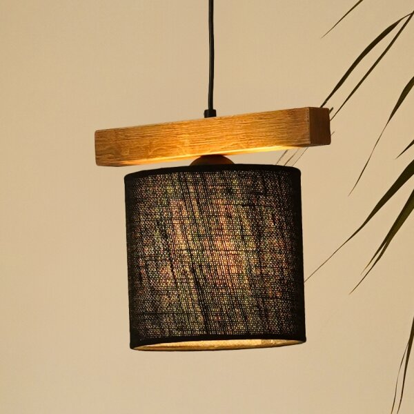 Brilagi - Lampadario a sospensione con filo FOREST 1xE27/15W/230V pino/nero
