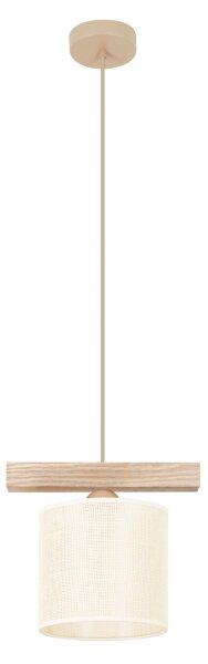 Brilagi - Lampadario a sospensione con filo FOREST 1xE27/15W/230V pino/marrone/color crema