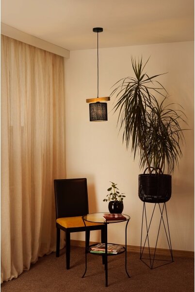 Brilagi - Lampadario a sospensione con filo FOREST 1xE27/15W/230V pino/nero