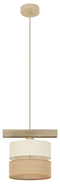 Brilagi - Lampadario a sospensione con filo FOREST 1xE27/15W/230V pino/beige/color crema
