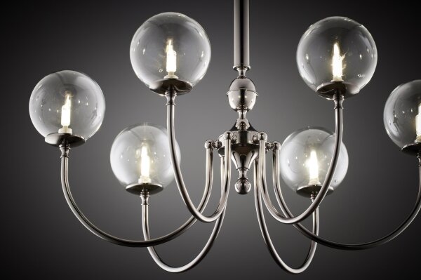 Jupiter 2022 - Lampadario a sospensione con catena BRILLANTE 6xG9/10W/230V cromo lucido