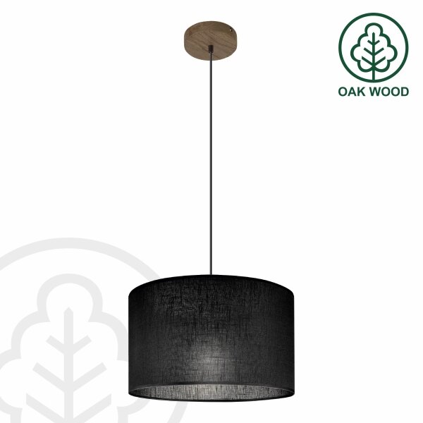 Brilagi - LED Lampadario a cavo ANTHONY 1xE27/60W/230V rovere/noce/nero
