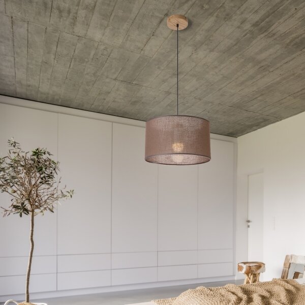 Brilagi - LED Lampadario a sospensione con filo ANTHONY 1xE27/60W/230V quercia/marrone