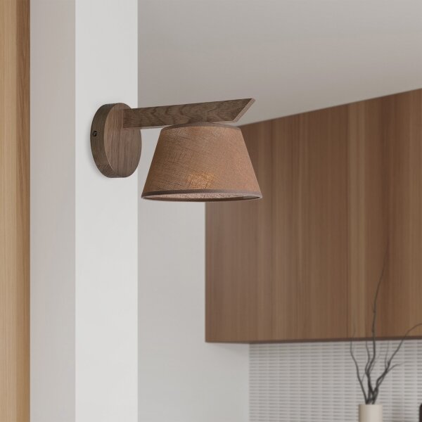 Brilagi - Lampada da parete LED ANTHONY 1xE14/40W/230V noce marrone