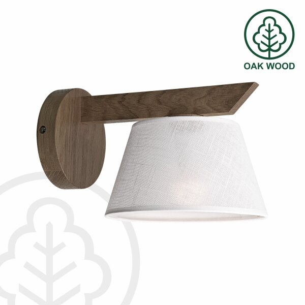 Brilagi - Lampada da parete LED ANTHONY 1xE14/40W/230V noce/bianco