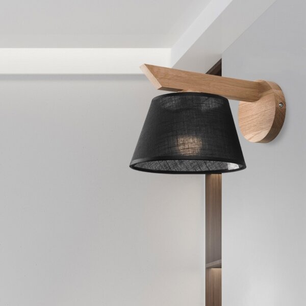 Brilagi - LED Applique ANTHONY 1xE14/40W/230V quercia/nero