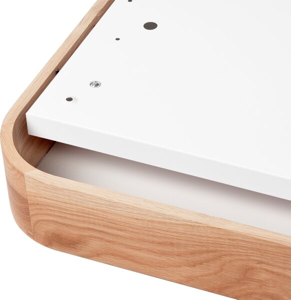 Plafoniera OAK SQUARE 4xE27/15W/230V 45x45 cm quercia