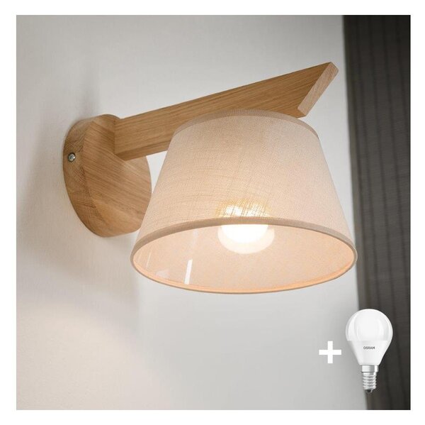 Brilagi - LED Applique ANTHONY 1xE14/40W/230V quercia/beige