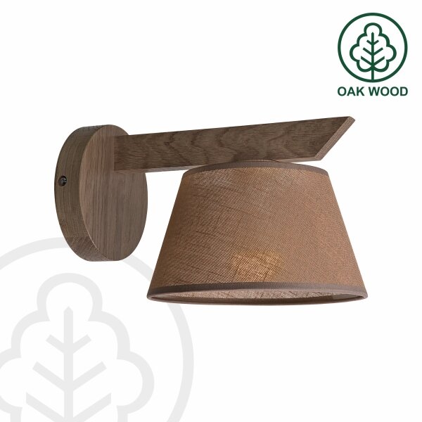 Brilagi - Lampada da parete LED ANTHONY 1xE14/40W/230V noce marrone