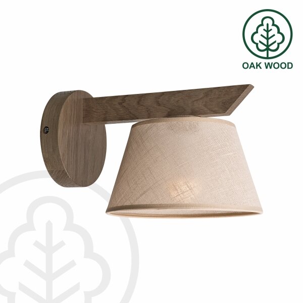 Brilagi - Lampada da parete LED ANTHONY 1xE14/40W/230V noce/beige