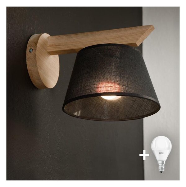 Brilagi - LED Applique ANTHONY 1xE14/40W/230V quercia/nero