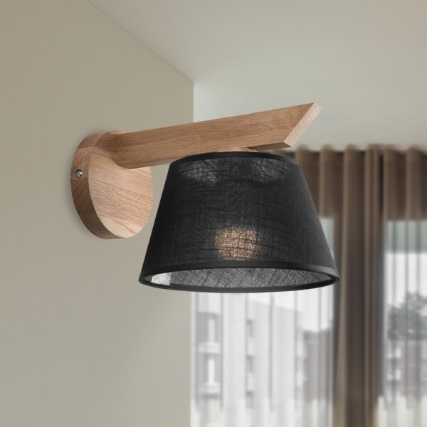 Brilagi - LED Applique ANTHONY 1xE14/40W/230V quercia/nero