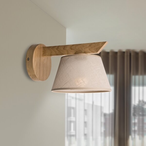 Brilagi - LED Applique ANTHONY 1xE14/40W/230V quercia/beige