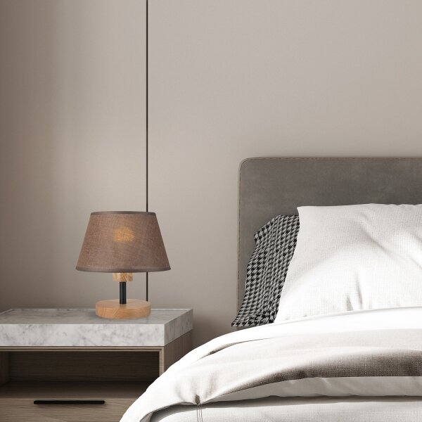 Brilagi - LED Lampada da tavolo ANTHONY 1xE14/40W/230V quercia/marrone