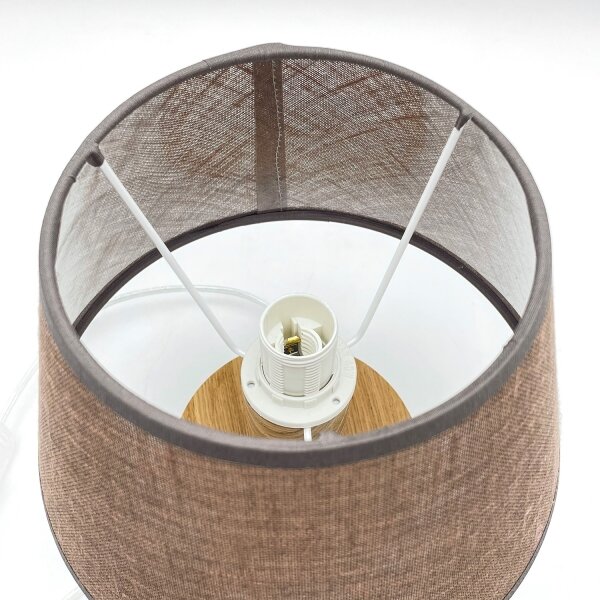 Brilagi - LED Lampada da tavolo ANTHONY 1xE14/40W/230V quercia/marrone