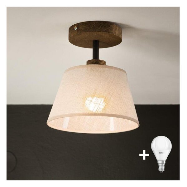 Brilagi - Lampadario LED ANTHONY 1xE14/60W/230V noce/beige