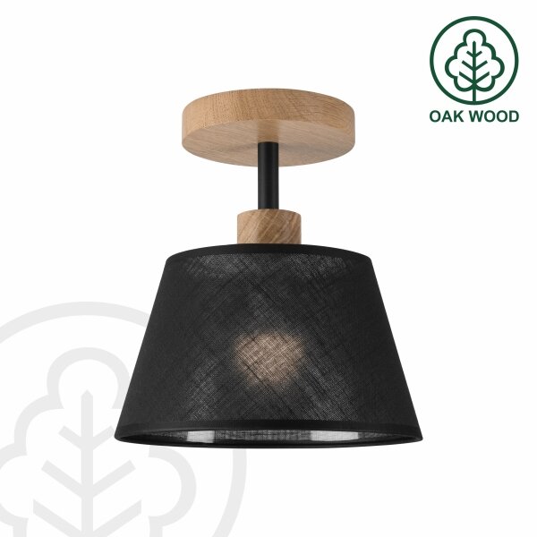 Brilagi - LED Lampadario a plafone ANTHONY 1xE14/60W/230V quercia/nero