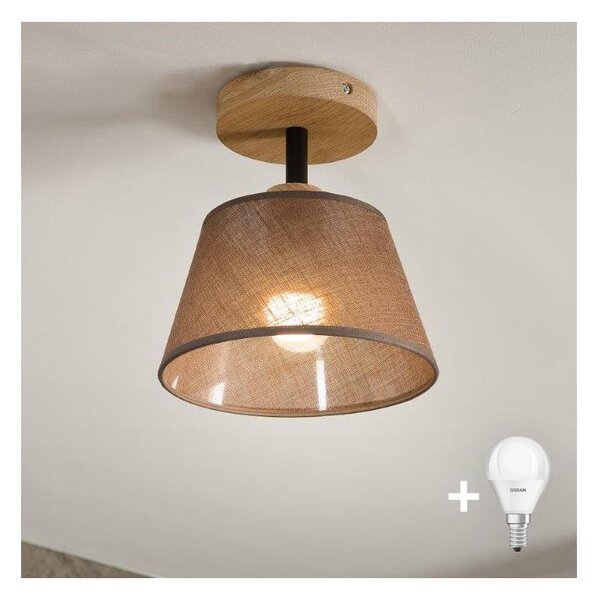 Brilagi - LED Lampadario a plafone ANTHONY 1xE14/60W/230V quercia/marrone