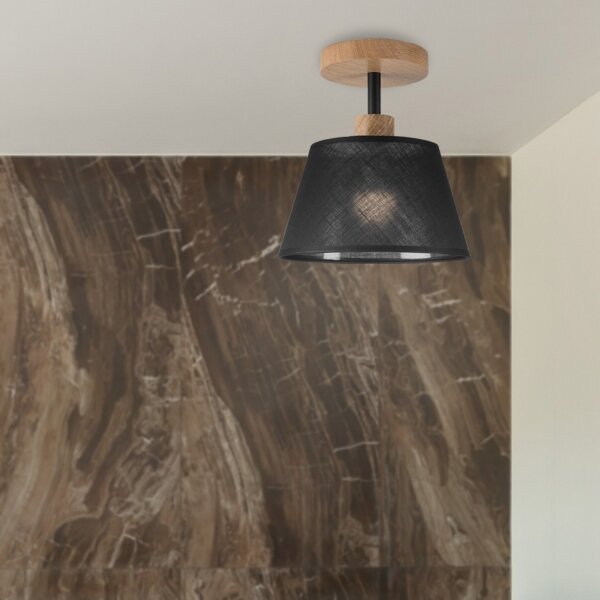 Brilagi - LED Lampadario a plafone ANTHONY 1xE14/60W/230V quercia/nero