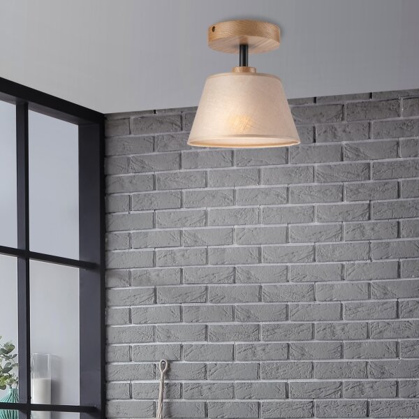 Lampadario ANTONIO 1xE14/60W/230V beige a soffitto