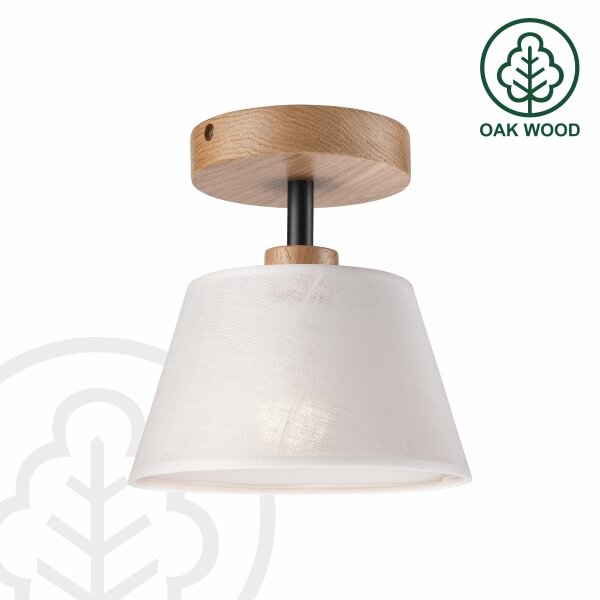 Brilagi - LED Lampadario a plafone ANTHONY 1xE14/60W/230V quercia/bianco