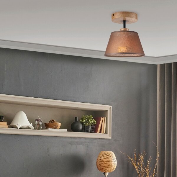Brilagi - LED Lampadario a plafone ANTHONY 1xE14/60W/230V quercia/marrone