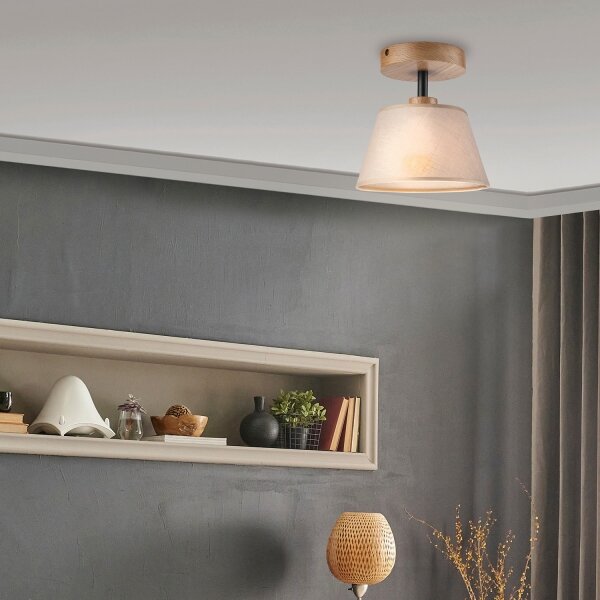 Lampadario ANTONIO 1xE14/60W/230V beige a soffitto
