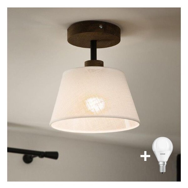 Brilagi - Lampada LED ANTHONY 1xE14/60W/230V rovere/noce/bianco