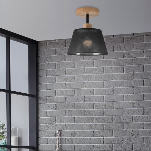 Brilagi - LED Lampadario a plafone ANTHONY 1xE14/60W/230V quercia/nero
