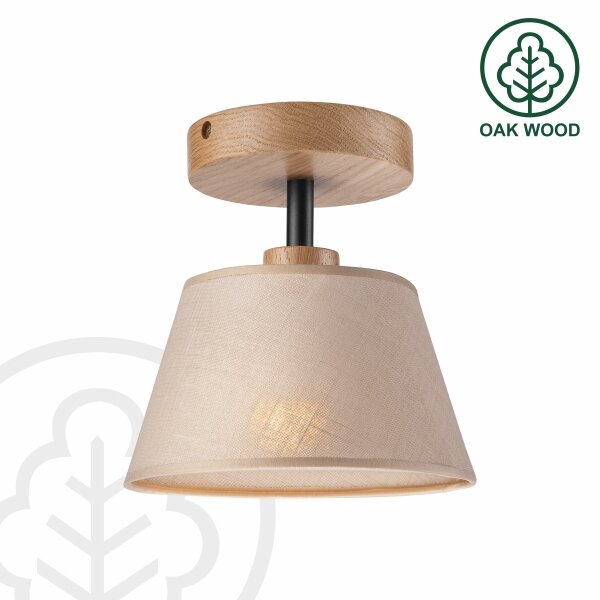 Lampadario ANTONIO 1xE14/60W/230V beige a soffitto
