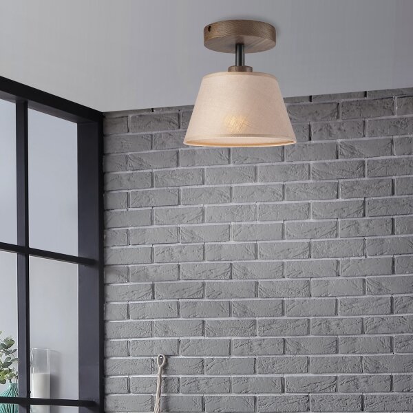 Brilagi - Lampadario LED ANTHONY 1xE14/60W/230V noce/beige